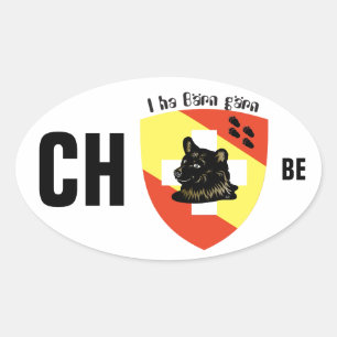 Sticker Ovale Suisse Svizzera Svizra Switzerland Kleber