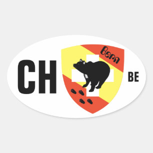 Sticker Ovale Suisse Svizzera Svizra Switzerland Kleber