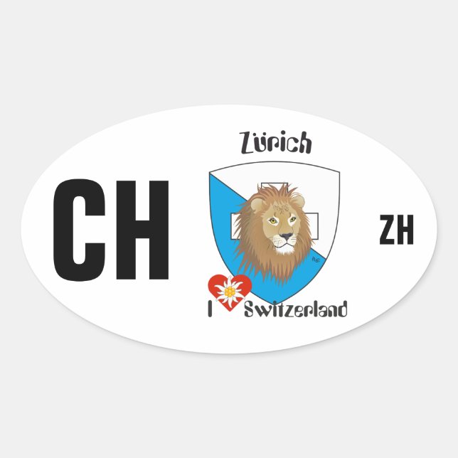 Sticker Ovale Suisse Svizzera Svizra Switzerland Kleber (Devant)