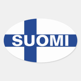 Sticker Ovale Suomi (Finlande)