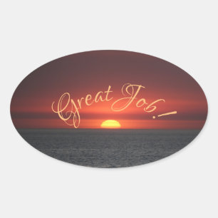 Sticker Ovale Super boulot !