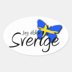 Sticker Ovale Sverige
