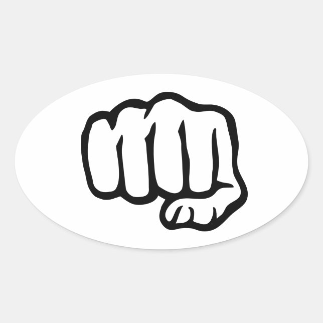 Sticker Ovale Symbole du premier (Devant)