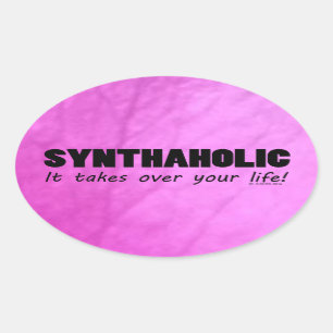 Sticker ovale Synthaholic Life