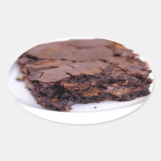 Sticker Ovale Tasty Brownie