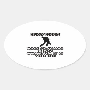 Sticker Ovale Tendre des CONCEPTIONS de Krav Maga