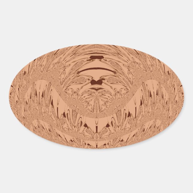 Sticker Ovale Tête de lion (Devant)