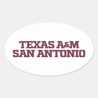 Sticker Ovale Texas A&M San Antonio