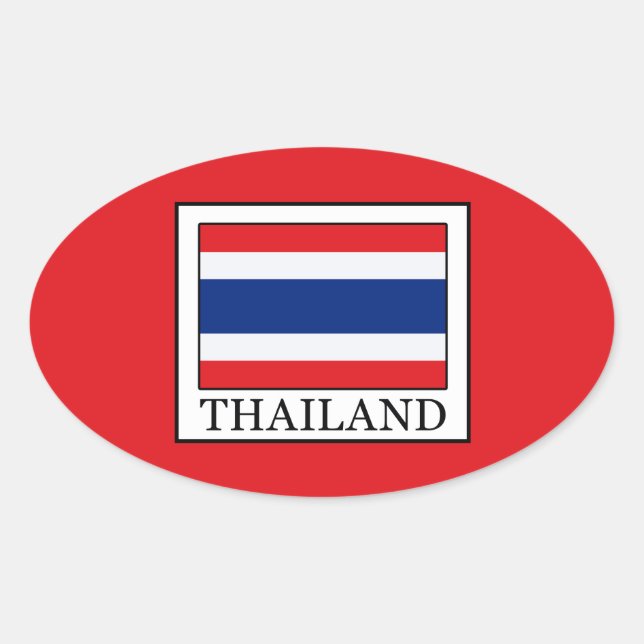 Sticker Ovale Thaïlande (Devant)