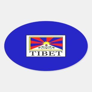 Sticker Ovale Tibet