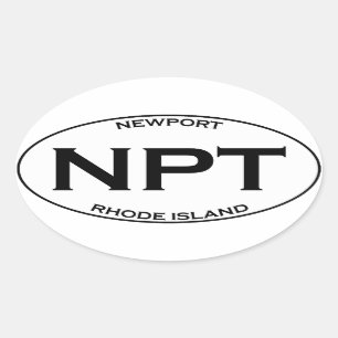Sticker Ovale TNP - Newport Île de Rhode