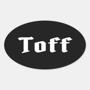 Sticker ovale Toff