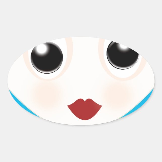 Sticker Ovale Tom (Devant)