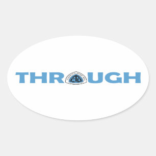 Sticker Ovale Trail Continental Divide À Travers La Randonnée