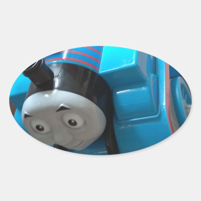 Sticker Ovale train thomas (Devant)