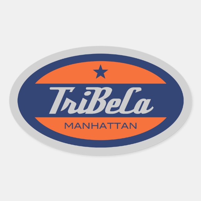 Sticker Ovale TriBeCa (Devant)