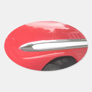 Sticker Ovale Trop Chrome ! Trop Cool !