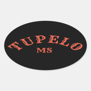 Sticker Ovale Tupelo, Mississippi