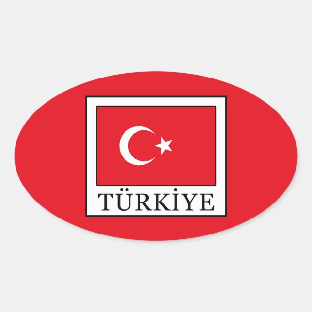 Sticker Ovale Türkiye (Devant)