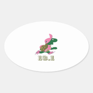 Sticker Ovale Turtle Runner 13.1
