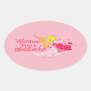 Sticker Ovale TWEETY™ - Vous êtes un vrai accroc