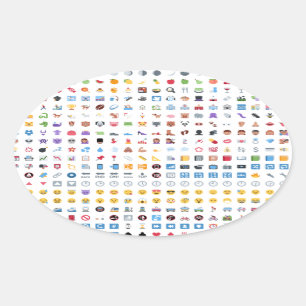 Sticker Ovale Twitter Emoji (Twemoji)