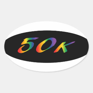 Sticker Ovale Ultra Marathon 50 000