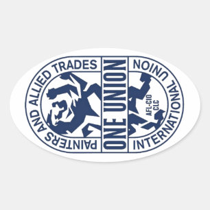 Sticker Ovale Union internationale des peintres et métiers allié