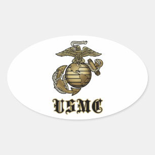 STICKER OVALE USMC
