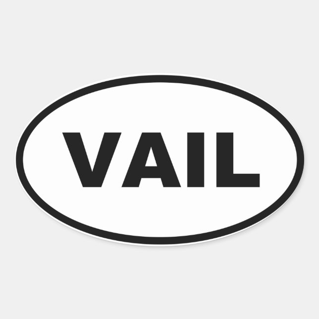 STICKER OVALE VAIL (Devant)