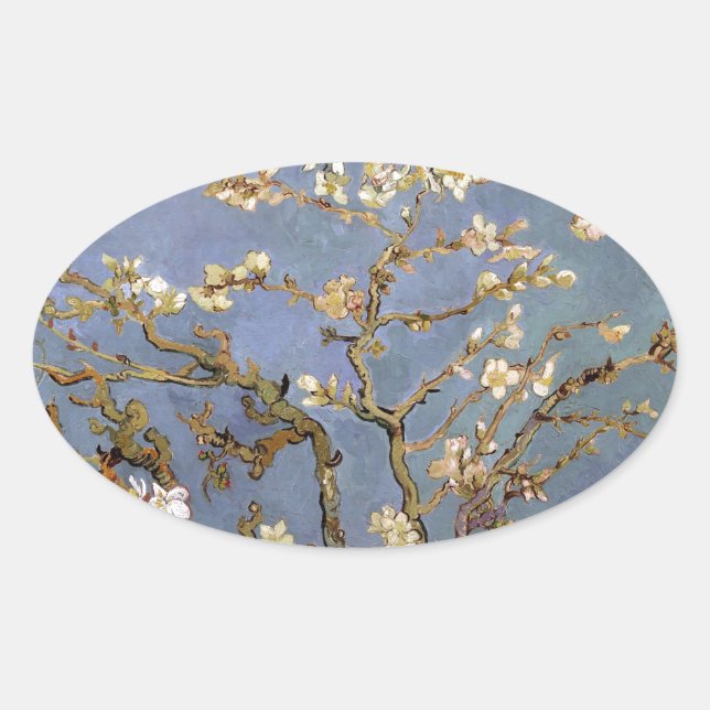 Sticker Ovale Van Gogh Almond Blossom (Devant)