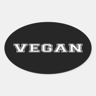 Sticker Ovale Vegan
