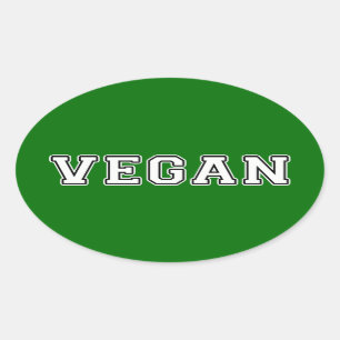 Sticker Ovale Vegan