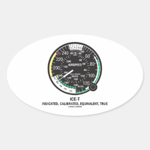 Sticker Ovale Véritable anénomètre (mnémonique d'ICE-T)