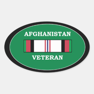 Sticker Ovale Vétéran de l'Afghanistan
