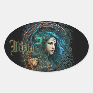 Sticker Ovale Vierge