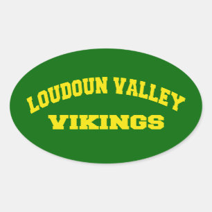 Sticker Ovale Vikings de la vallée de Loudoun