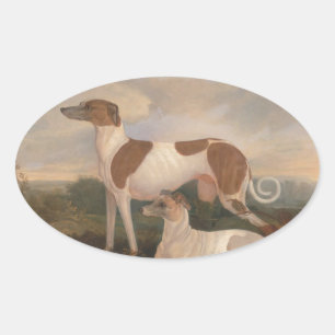 Sticker Ovale Vintage Greyhounds