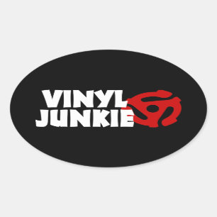 Sticker Ovale Vinyl Junkie
