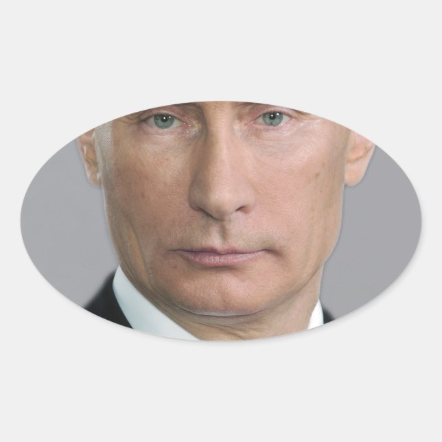 Sticker Ovale Vladimir Poutine (Devant)