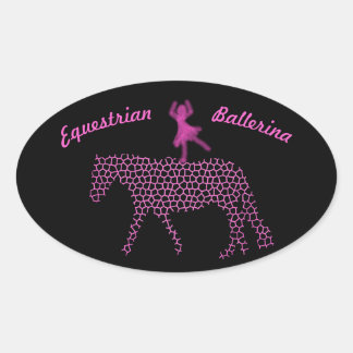 Sticker Ovale Voûte équestre Ballerina