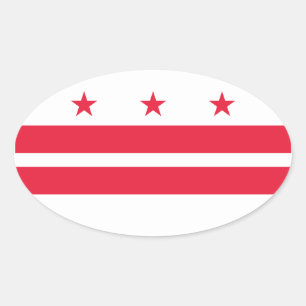 Sticker Ovale Washington DC