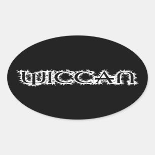 Sticker Ovale Wiccan