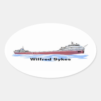 Sticker Ovale Wilfred Sykes, cargo des Grands Lacs, pont droit