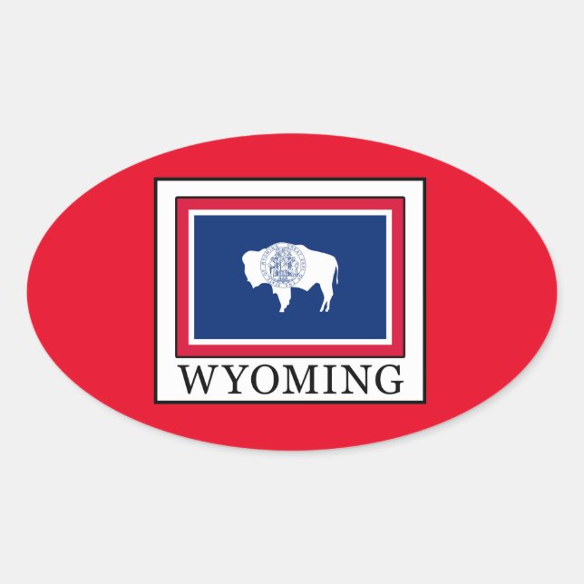 Sticker Ovale Wyoming (Devant)