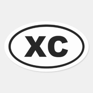 Sticker Ovale XC Cross Country