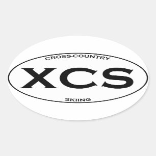 Sticker Ovale XCS - Ski de fond