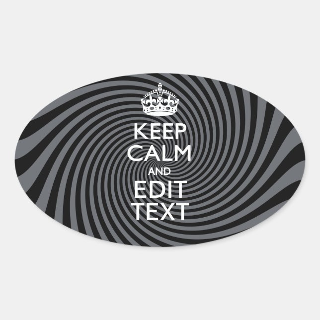 Sticker Ovale Your Custom Keep (Devant)