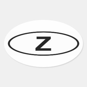 Sticker Ovale Zambie "Z"