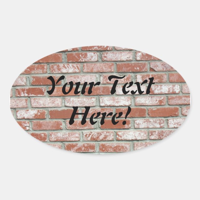 Sticker (ovl) - Mur en brique avec texte (Devant)
